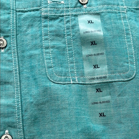 GapKids Blue Casual Button Down Shirt with Classic Collar new with tag sizes 12 - Picture 4 of 6